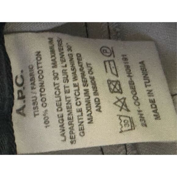 APC  Standard Jeans High-rise straight-leg jeans in thin blue denim Size 36 - Picture 9 of 9